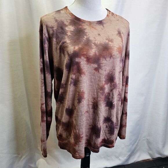 Lululemon Lab Wool Blend Tie Dye Long Sleeve Shirt Size Medium - Picture 6 of 9